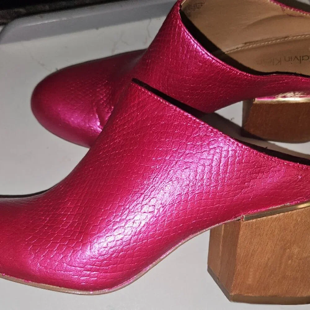 Calvin Klein Leather Mules - Picture 3 of 16